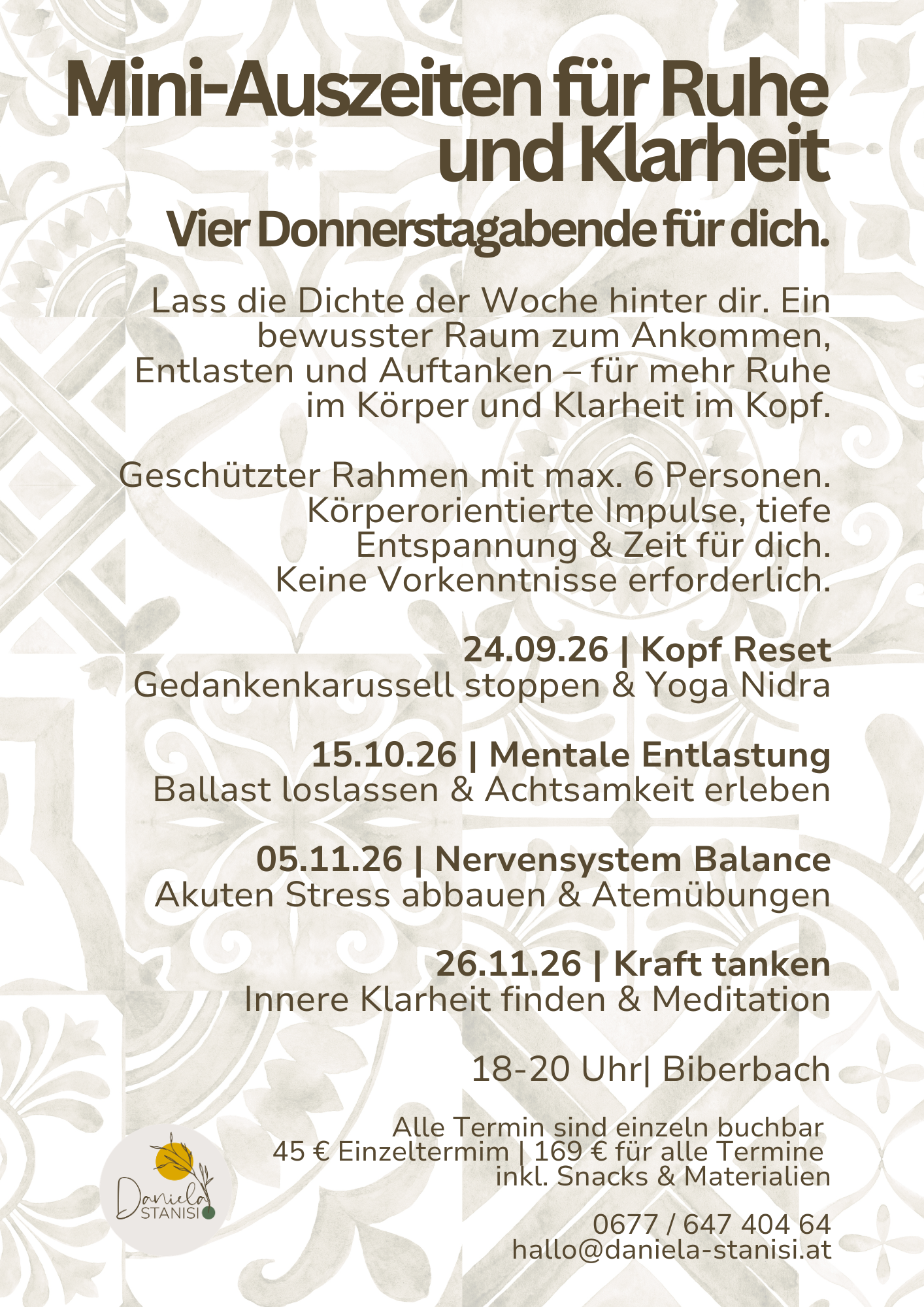 Mini Auszeit